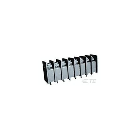 Te Connectivity Barrier Strip, 1 Row, 20 A, 300 V, 12 AWG, Pin Termination 1546734-8
